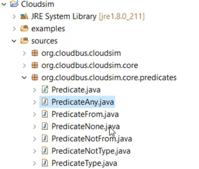 Class List of Org.cloudbus.cloudsim.core.predicates